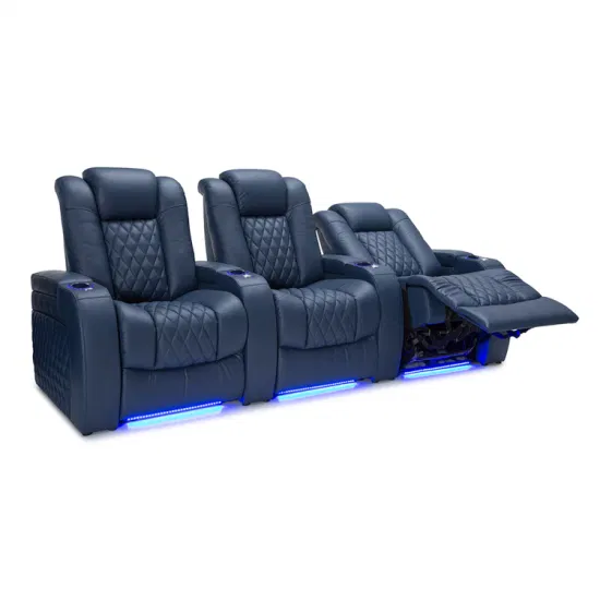 Sedia per home theater di lusso personalizzata con poltrona reclinabile elettrica per divano del soggiorno